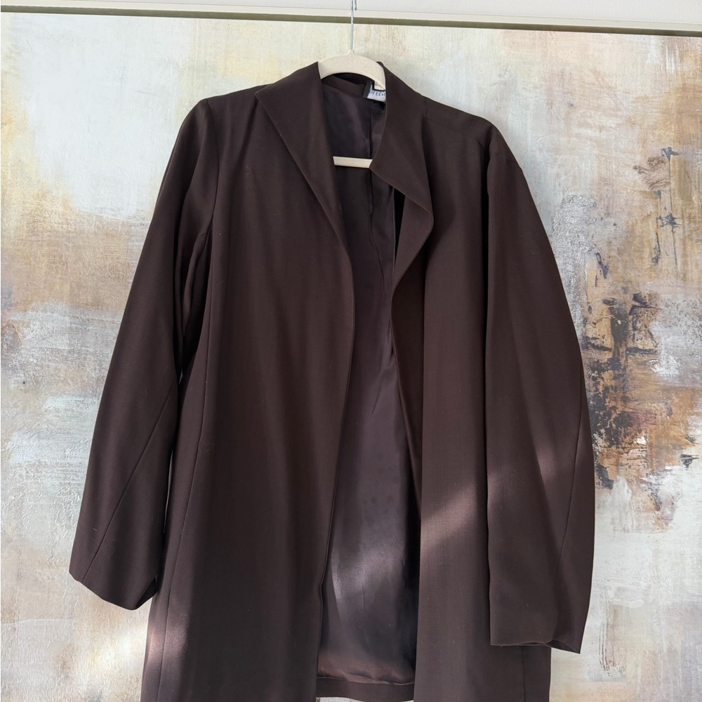 Eileen Fisher Brown  Women's Pants Suit Jacket  Sz L XL - Picture 2 of 4
